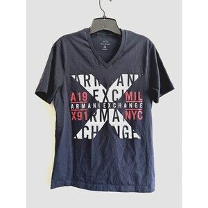 Armani Exchange Tee‎ Shirt Women's Size XS Black Short Sleeve Crew Neck A|X
